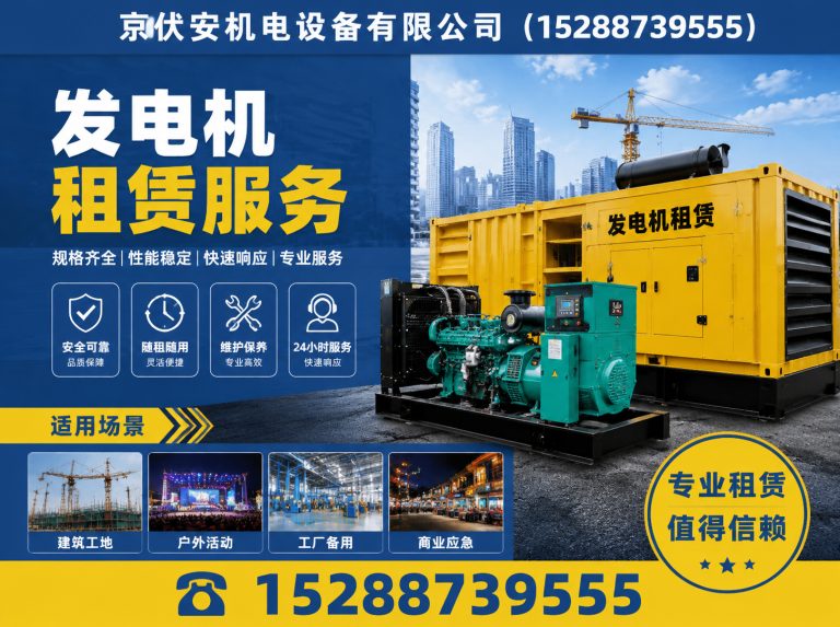 惠州发电车租赁展示图