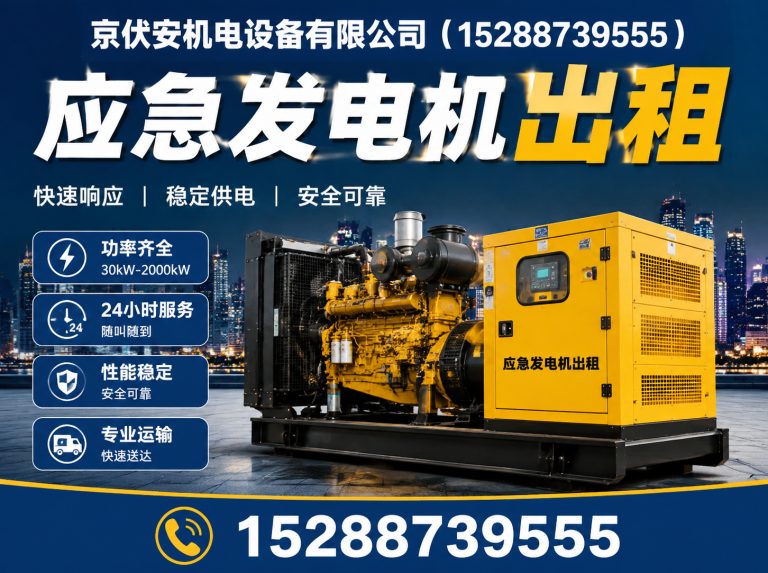 惠州柴油发电机组出租展示图